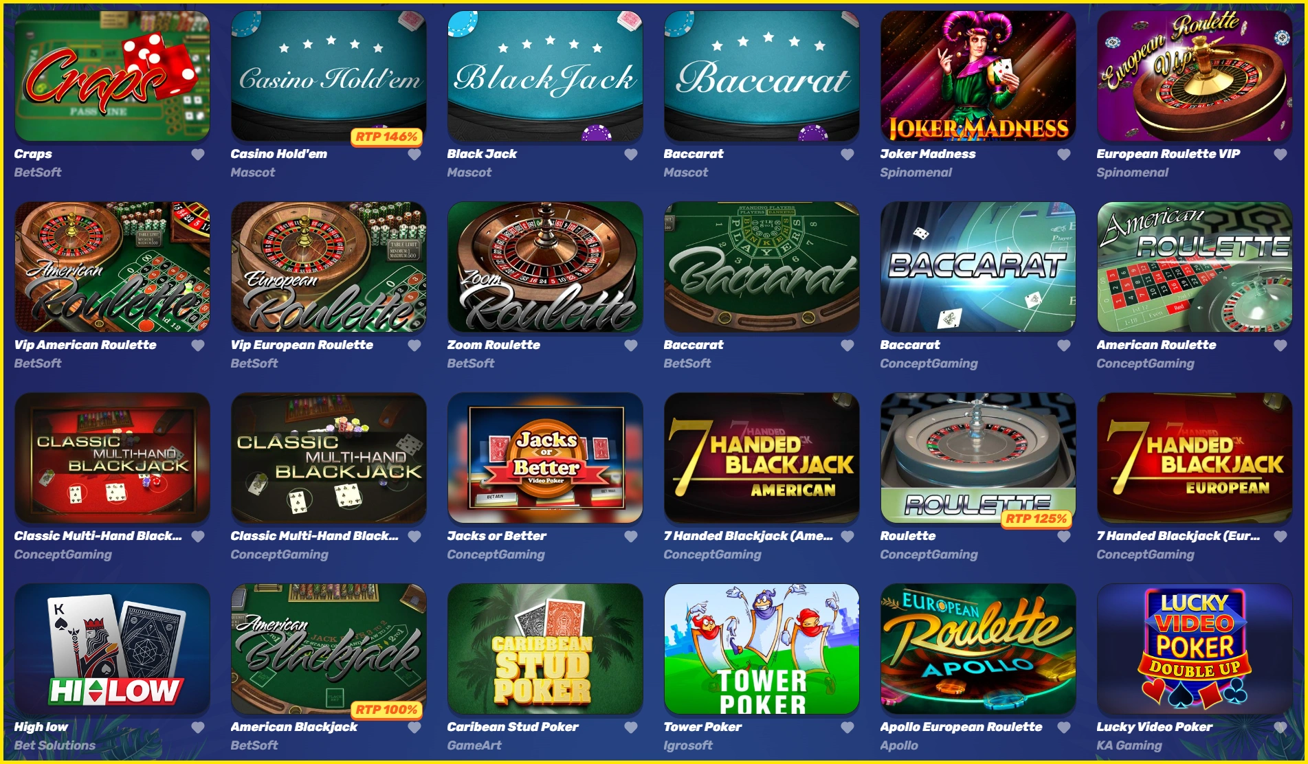 GambleZen Table Games